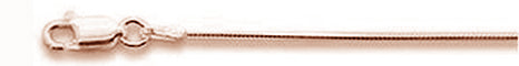 CLOSEOUT 20% OFF! Rose Gold Plated .80MM 020 8 Sides Snake Chain .925 Solid Sterling Silver Sizes 16-20" NEW