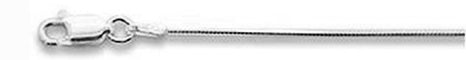 1.05MM 025 8 Sides Snake Chain .925 Solid Sterling Silver Size 18-20" NEW