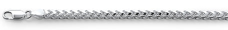 120-4MM Oval Franco .925 Sterling Silver Chain 20-28" NEW