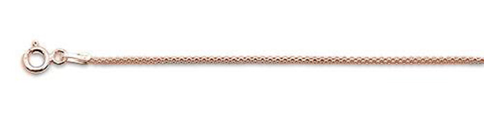 1.4MM Rose Gold Plated Popcorn Chain .925 Solid Sterling Silver Available in 16-22" NEW