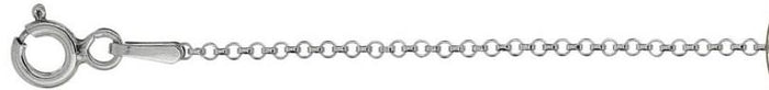 030-2.06MM Rolo Chain .925 Solid Sterling Silver Available in 16"- 24" inches NEW