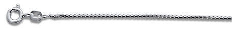 015-.9MM Rhodium Plated Round Box Chain .925 Solid Sterling Silver Available in 16"- 20" inches NEW
