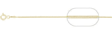 CLOSEOUT 20% OFF! 020-1MM Yellow Gold Plated Snake Chain .925 Solid Sterling Silver Available in 16"- 26" inches NEW