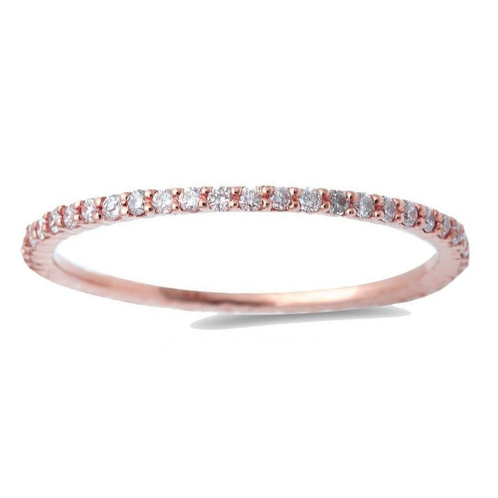 DIAMOND CLOSEOUT! .33ct 14kt Rose Gold Diamond Eternity Stackable Wedding Ring