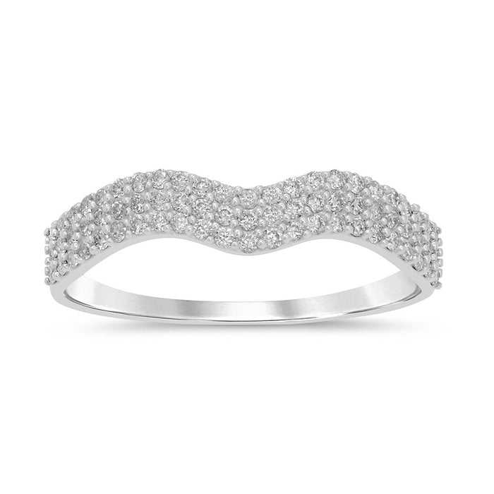 DIAMOND CLOSEOUT! .30ct G SI 14kt White Gold Diamond Band Ring Size 6.5