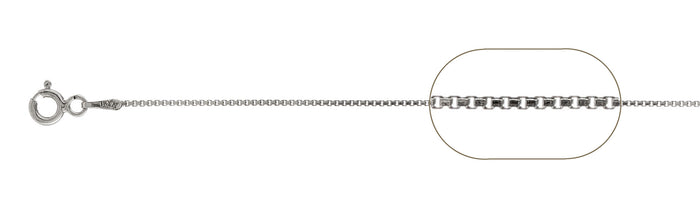 015-.8MM Box Chain .925 Solid Sterling Silver Sizes 14-30" NEW