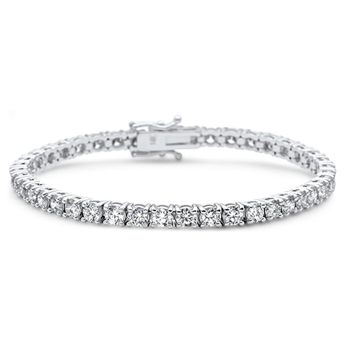 SPECIAL! 4.06ct 14KT White Gold Diamond Tennis Bracelet 7"