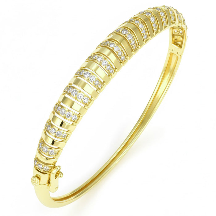 SPECIAL! 1.14ct G SI 14kt Yellow Gold Diamond Bangle Bracelet