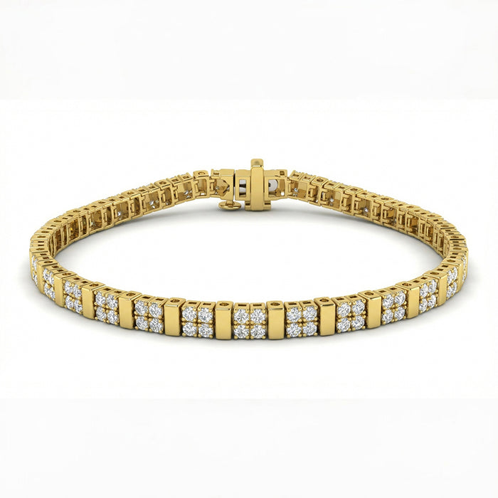 SPECIAL! 1.99ct G SI 14kt Yellow Gold Diamond Bracelet 7.25" Long