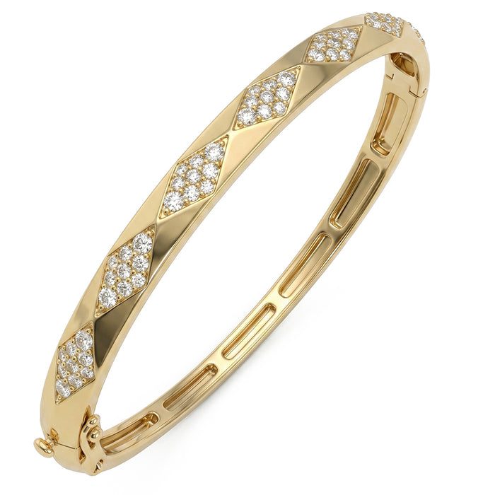 SPECIAL! 1.00ct G SI 14kt Yellow Gold Diamond Bangle Bracelet