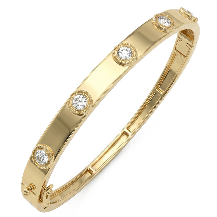 SPECIAL! .65ct G SI 14kt Yellow Gold Diamond Bangle Bracelet