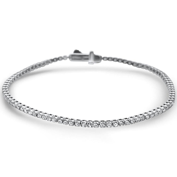 DIAMOND CLOSEOUT! 2.00ct G SI 14KT White Gold Diamond Tennis Bracelet 7"