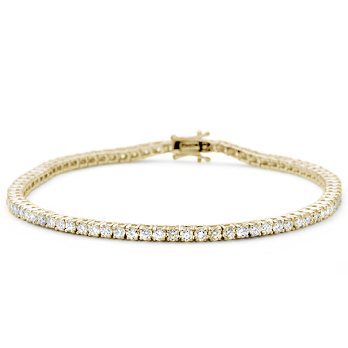 SPECIAL! 1.99ct 14K Yellow Gold Diamond Tennis Bracelet 7"