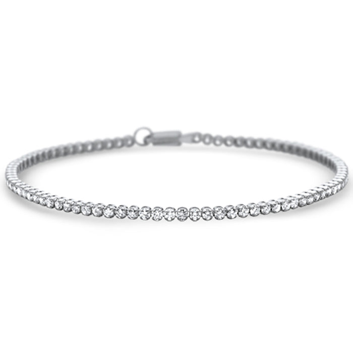 DIAMOND CLOSEOUT! 2.00ct G SI 14K White Gold Diamond Tennis Bracelet 7" Long