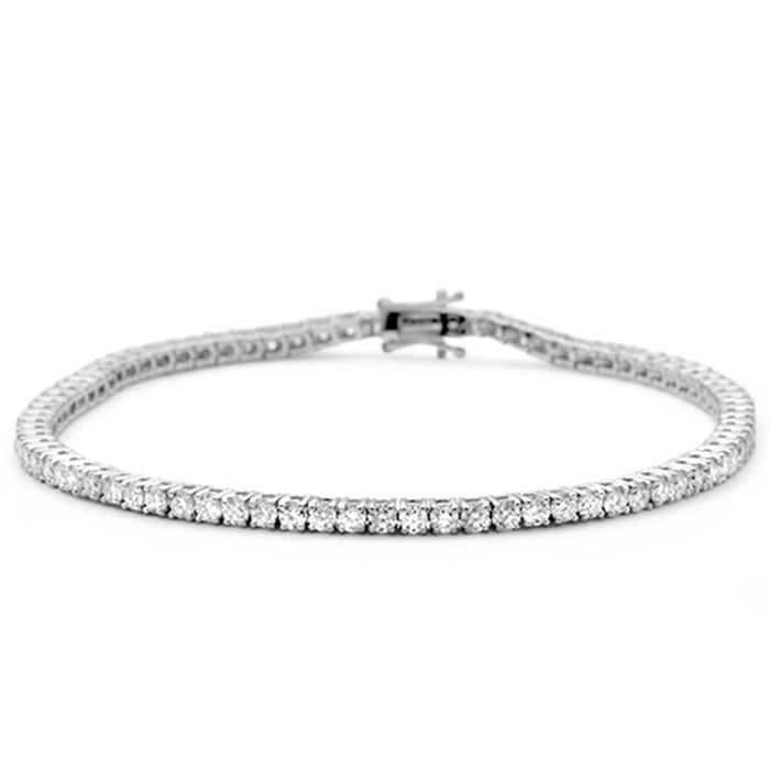 SPECIAL! 2.72ct 14K White Gold Diamond Tennis Bracelet 7"