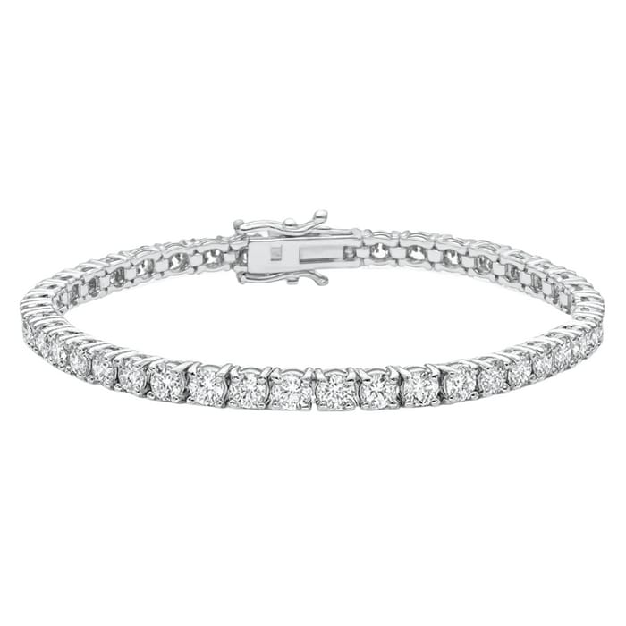 SPECIAL! 15.01ct 14KT White Gold Diamond Tennis Bracelet 7"
