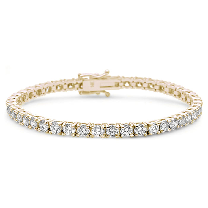 SPECIAL! 5.08ct 14KT Yellow Gold Diamond Tennis Bracelet 7"