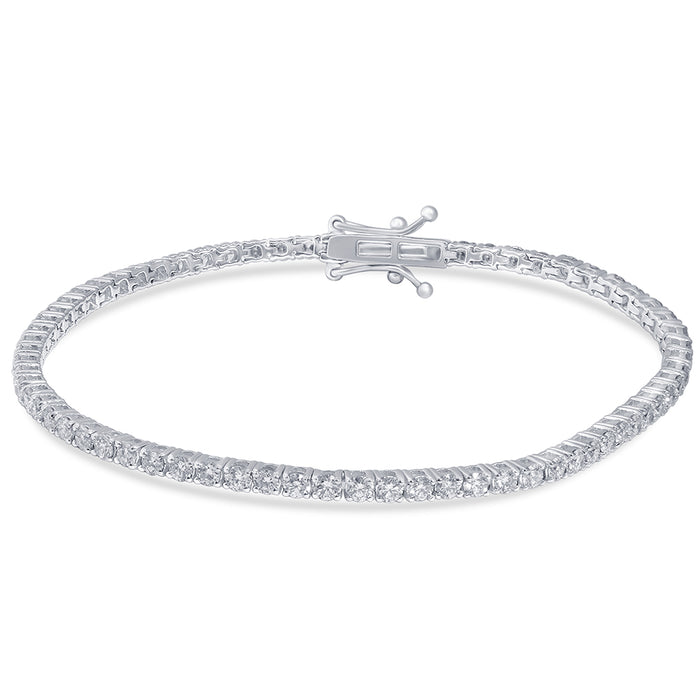 SPECIAL! 3.00ct 14KT White Gold Diamond Tennis Bracelet 7"