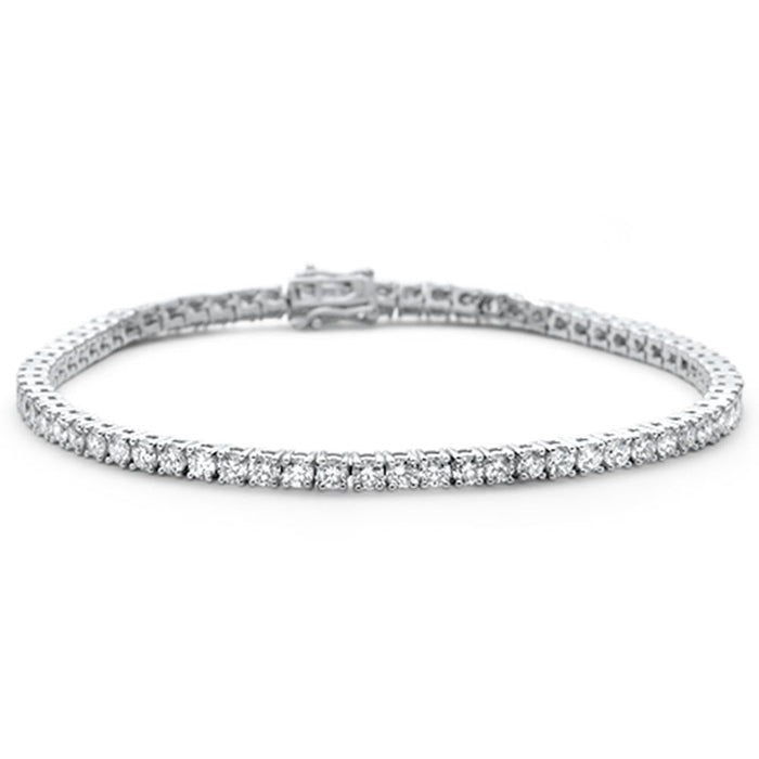DIAMOND CLOSEOUT! 2.60ct 14KT White Gold Diamond Tennis Bracelet 7"