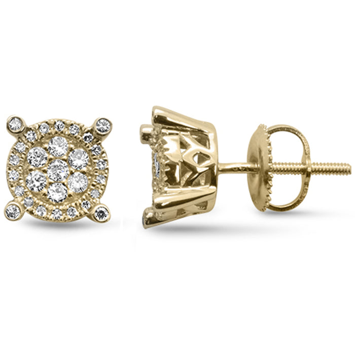 DIAMOND CLOSEOUT! .32ct G SI 10KT Yellow Gold Diamond Round Stud Earrings