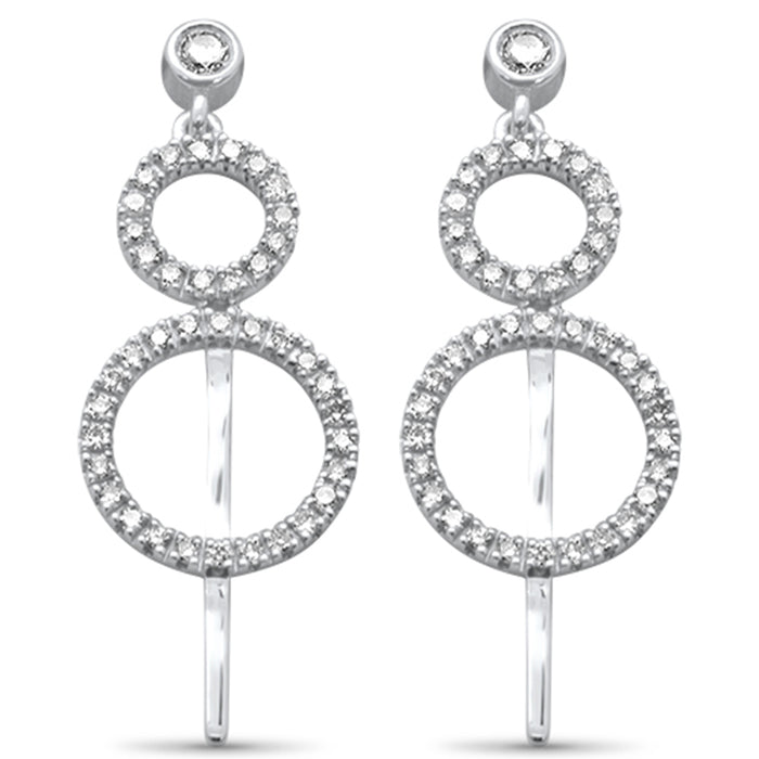DIAMOND CLOSEOUT! .38ct G SI 14K White Gold Diamond Drop Dangle Earrings