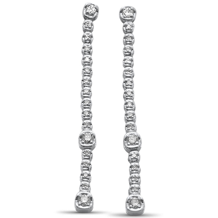 SPECIAL! .32ct G SI 14K White Gold Diamond Dangle Earrings