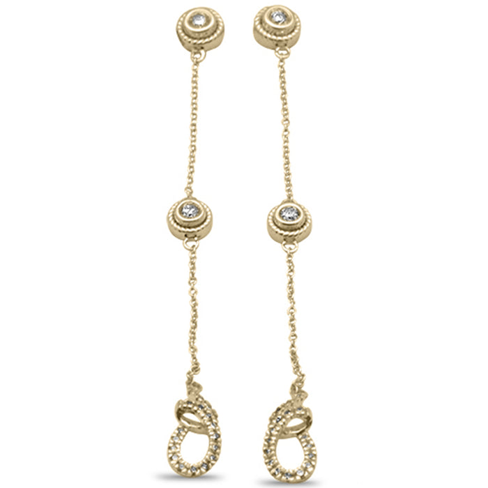 DIAMOND CLOSEOUT! .36ct G SI 14K Yellow Gold Diamond Dangle Earrings