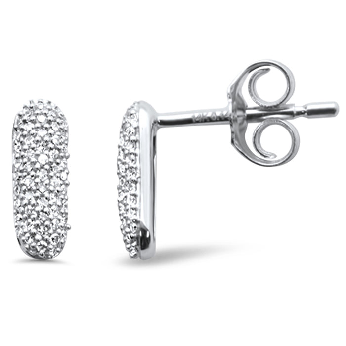 .14ct G SI 14K White Gold Diamond Stud Earrings