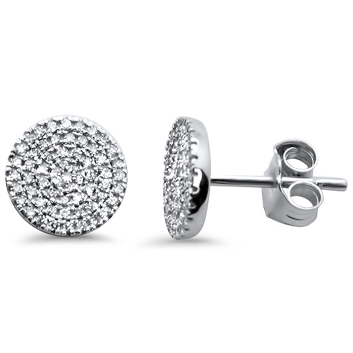 DIAMOND CLOSEOUT! .22ct G SI 14K White Gold Diamond Round Shaped Earrings