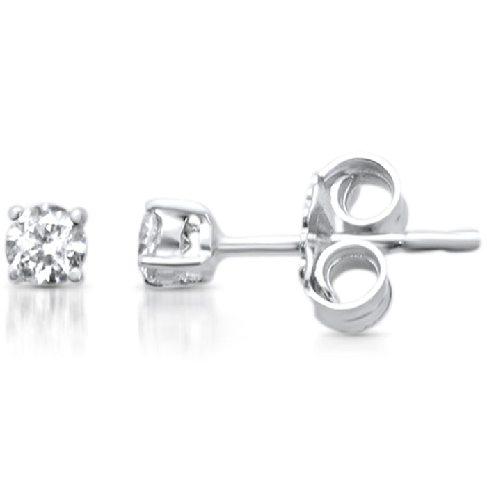 SPECIAL! .38ct G SI 14K White Gold Diamond Solitaire Stud Earrings