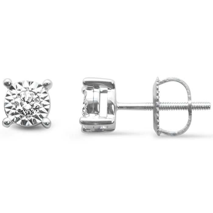 DIAMOND CLOSEOUT! .15ct G SI 14K White Gold Diamond Fashion Earrings
