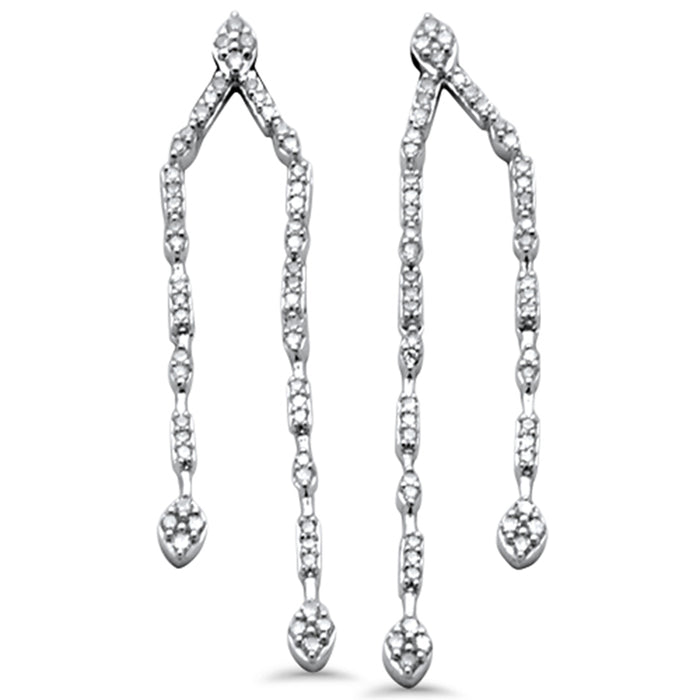 SPECIAL!.48ct G SI 14K White Gold Diamond Drop Dangle Earrings