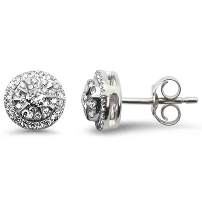 SPECIAL! .33ct G SI 14K White Gold Diamond Round Shape Earrings