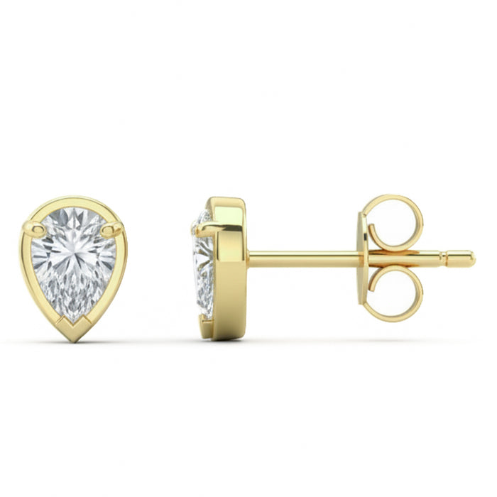 SPECIAL! .41ct G SI 14kt Yellow Gold Diamond Pear Shape Stud Earrings