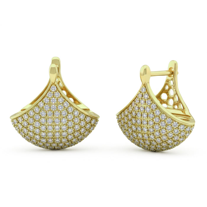 SPECIAL! .78ct G SI 14kt Yellow Gold Modern Diamond Earrings