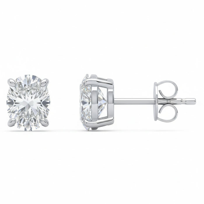 SPECIAL! .62ct G SI 14kt White Gold Diamond Solitaire Stud Earrings