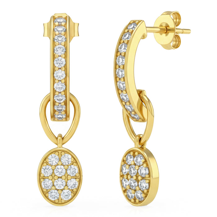 SPECIAL! .48ct G SI 14kt Yellow Gold Diamond Drop Earrings