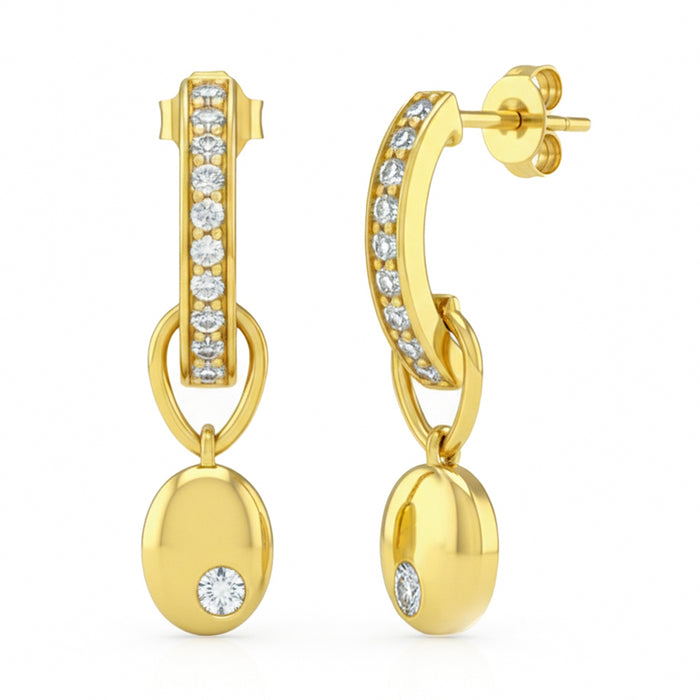SPECIAL! .26ct G SI 14kt Yellow Gold Diamond Drop Earrings