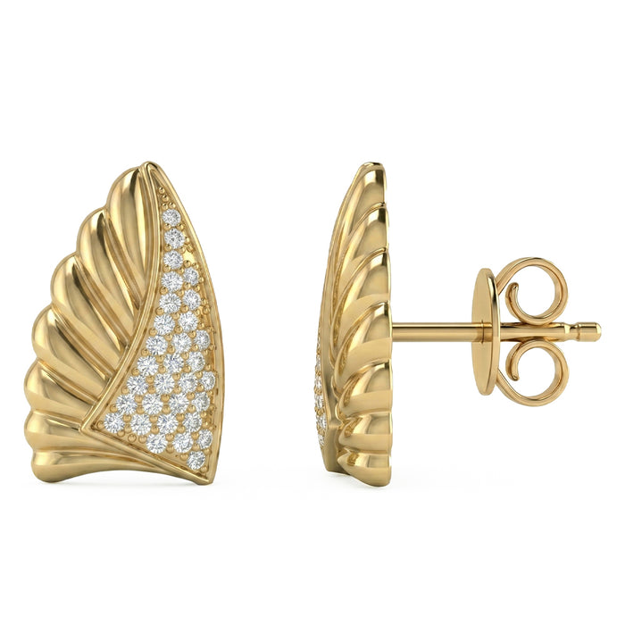 SPECIAL! .34ct G SI 14kt Yellow Gold Diamond Modern Earrings
