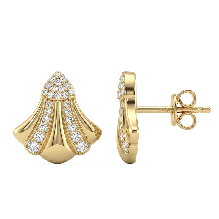 SPECIAL! .36ct G SI 14kt Yellow Gold Diamond Modern Stud Earrings
