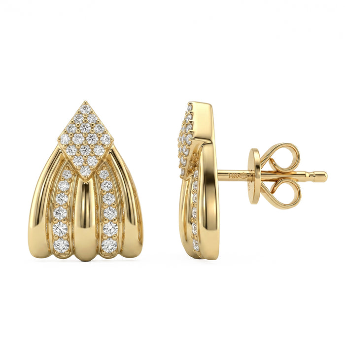 SPECIAL! .31ct G SI 14kt Yellow Gold Diamond Modern Stud Earrings