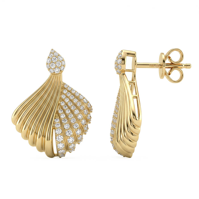 SPECIAL! .50ct G SI 14kt Yellow Gold Diamond Modern Stud Earrings