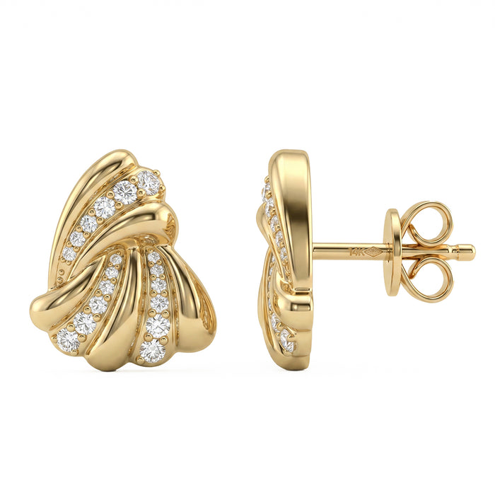 SPECIAL! .30ct G SI 14kt Yellow Gold Diamond Modern Stud Earrings