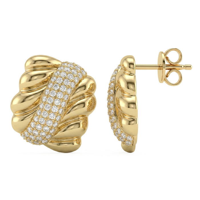 SPECIAL! .30ct G SI 14kt Yellow Gold Diamond Modern Stud Earrings
