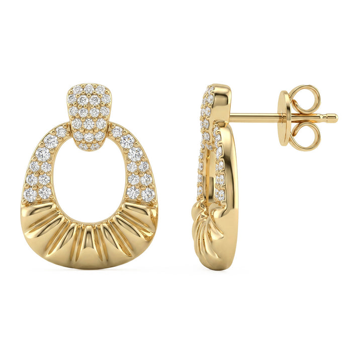 SPECIAL! .34ct G SI 14kt Yellow Gold Diamond Modern Earrings