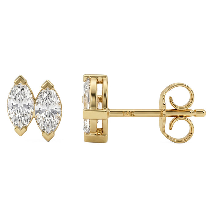 SPECIAL! .42ct G SI 14kt Yellow Gold Diamond Ear Crawler Stud Earrings