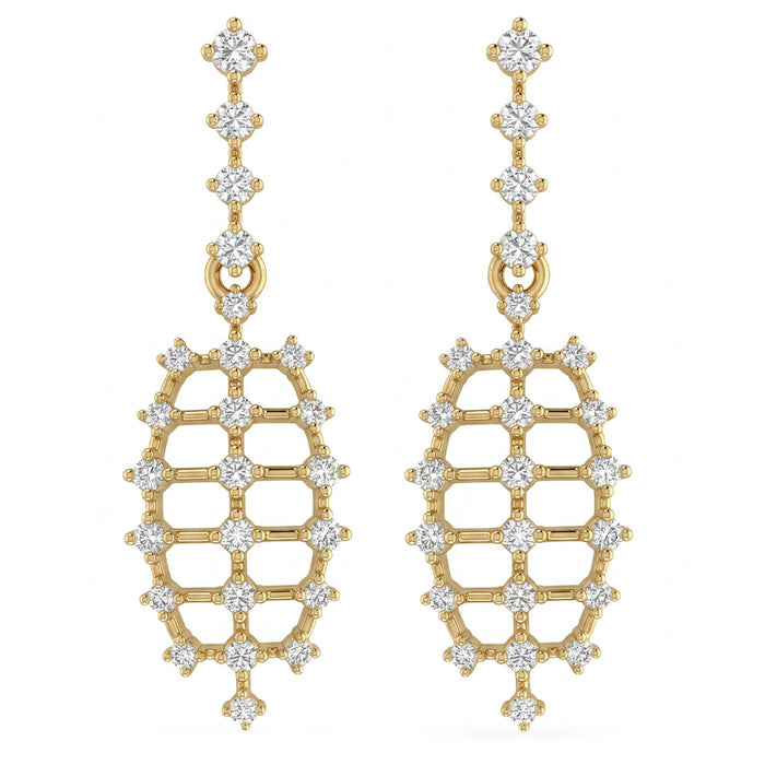 SPECIAL! .49ct G SI 14kt Yellow Gold Diamond Drop Earrings