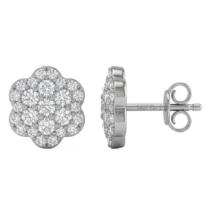 SPECIAL! .36ct G SI 14kt White Gold Diamond Stud Earrings