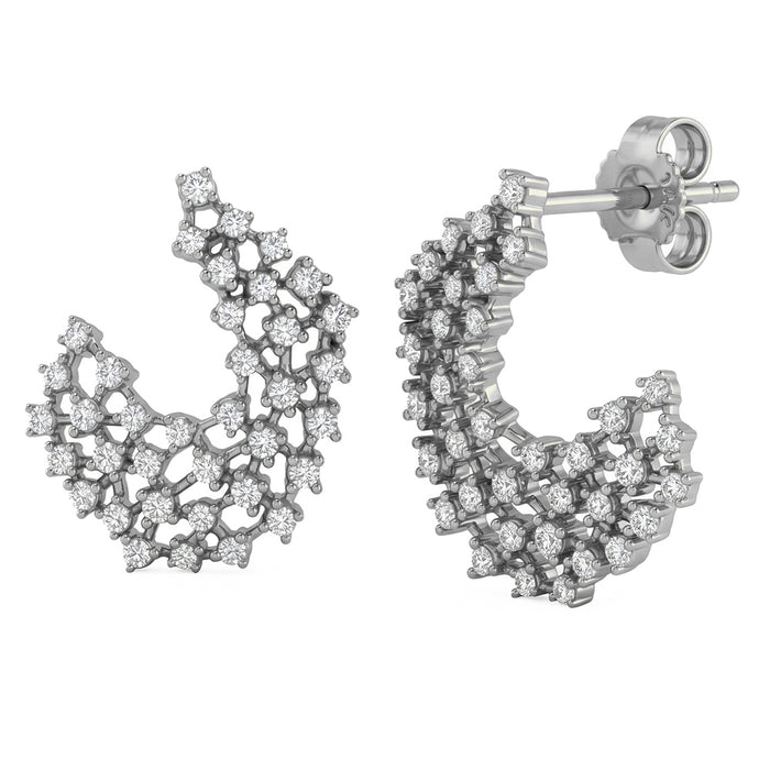 SPECIAL! .70ct G SI 14kt White Gold Diamond Stud Earrings