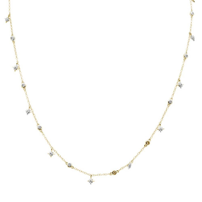 DIAMOND CLOSEOUT! .38ct G SI 14k Yellow Gold Diamond Designer Pendant Necklace 16" Long+(1"ext)